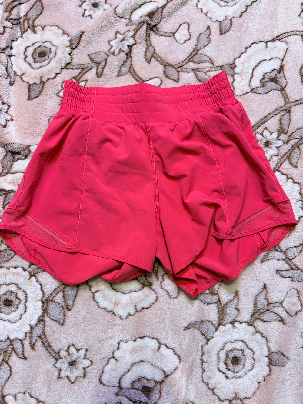 lululemon athletica Vibrant Coral-Pink Running Shorts